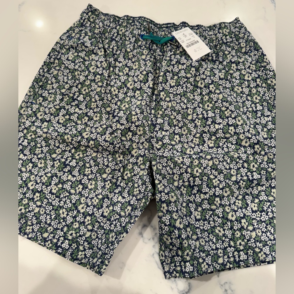 NWT Crewcuts Boys Swim Trunks w/UPF 50+ Size 12